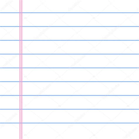 Blank Notebook Paper Stock Vector by ©baavli 125476630