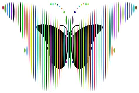 Download #FFFFFF Prismatic Stylized Butterfly SVG | FreePNGImg