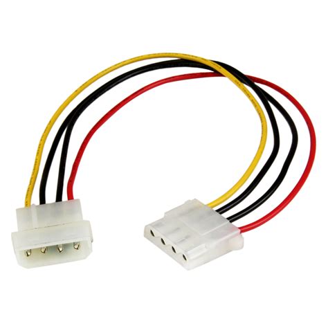 Buy StarTech.com 12in Molex LP4 Power Extension Cable M/F - 4 pin Molex Power Connector - 4 pin ...