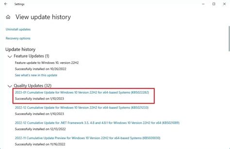 How to check Windows Update history on Windows 10 - Pureinfotech