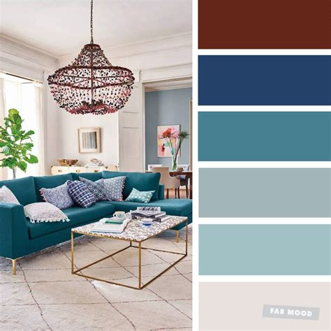 The Best Living Room Color Schemes – Grey & Teal Color Scheme