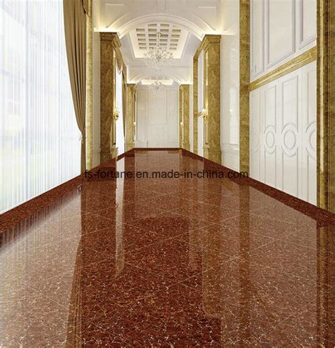 Red Color Bulatti Double Loading Building Material Polished Porcelain Floor Tiles - China ...