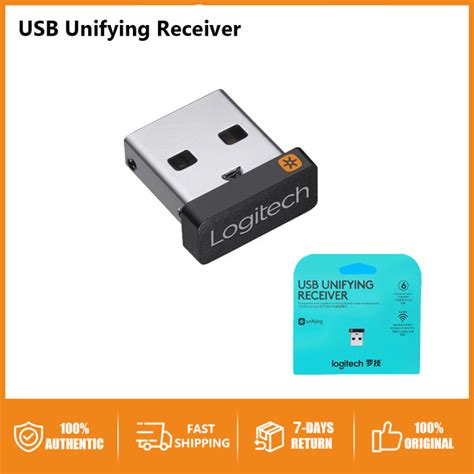 Original Logitech USB Unifying Receiver 2.4 GHz Compatible Logitech Unifying Devices for ...