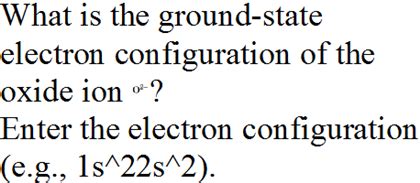 Solved What is the ground-state electron configuration of | Chegg.com