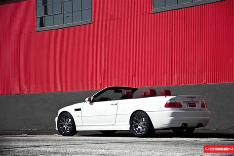 White BMW M3 Convertible E46 on Vossen Rims — CARiD.com Gallery