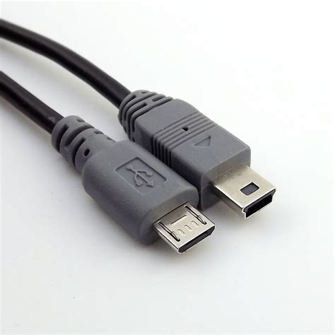 Mini USB Type B Male To Micro B Male 5 Pin Converter OTG Adapter Lead Data Cable | eBay