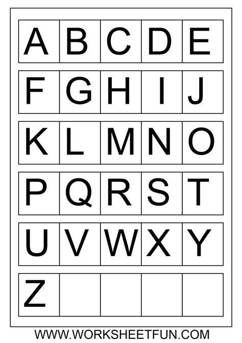 Alphabet Maternelle Lettre Majuscule à Imprimer - dsullana.com