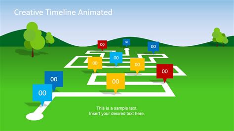 Animated Landscape PowerPoint Timeline - SlideModel