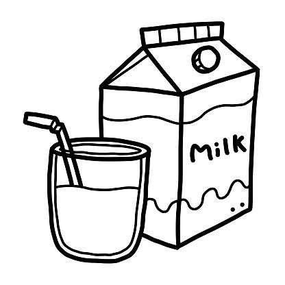 Milk Stock Illustration - Download Image Now - Drawing - Activity, Milk, Art - iStock