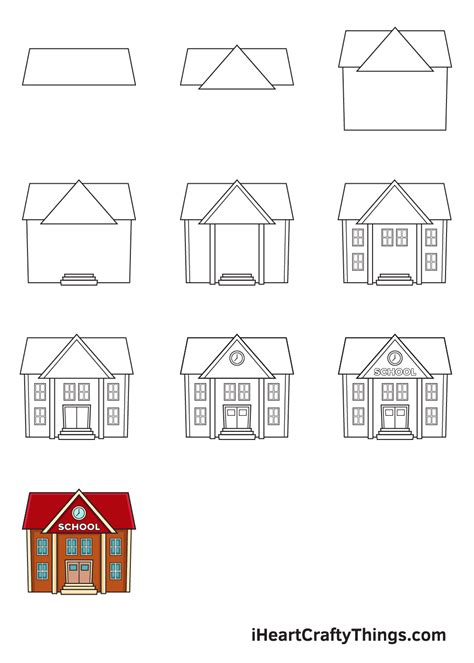 Details 156+ my school easy drawing - seven.edu.vn