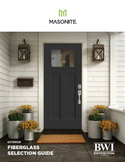 BWI Stock Catalog - Masonite Fiberglass and Steel Exterior Doors - BWI Distribution