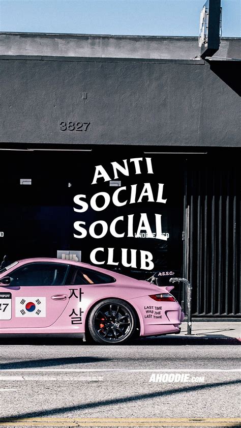 Ahoodie | Anti Social Social Club Pink Porsche Wallpaper