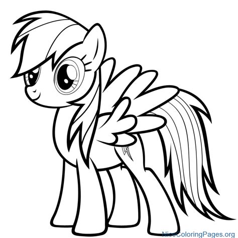 My Little Pony Rainbow Dash Coloring Pages | Free download on ClipArtMag