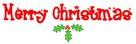 Spread Cheer with Word Christmas Cliparts - Fun Graphics for Holiday Projects