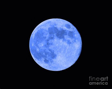 Blue Moon Close Up Photograph by Al Powell Photography USA