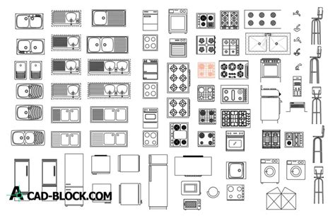 Kitchen Furniture DWG Block For AutoCAD • Designs CAD, 45% OFF