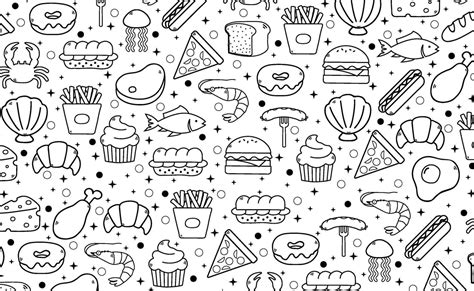 Abstract white background with elements of useful food - Vector 2129263 Vector Art at Vecteezy