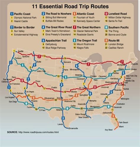 a guide to road trips in USA : r/coolguides