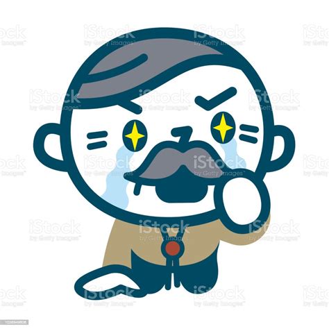 Senior Men Shed Emotional Tears Stock Illustration - Download Image Now - Adult, Awe, Bolo Tie ...