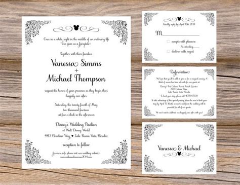 Wedding Invitation Insert Examples