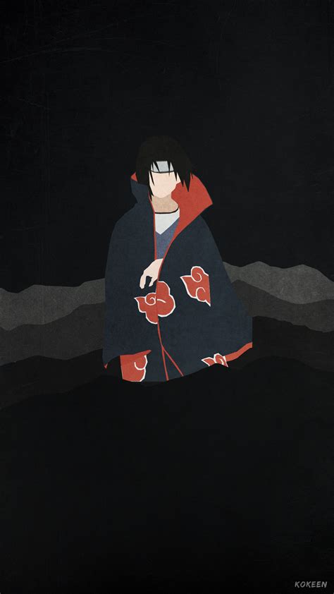 Itachi Minimalist Phone Wallpaper by Kokeen on DeviantArt