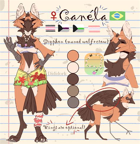 Reference sheet I've made of my main fursona :^) : r/furry