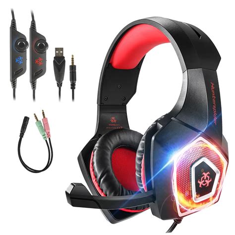 Gaming Headset with Mic for Xbox One PS4 PC Nintendo Switch Tablet Smartphone, Headphones Stereo ...