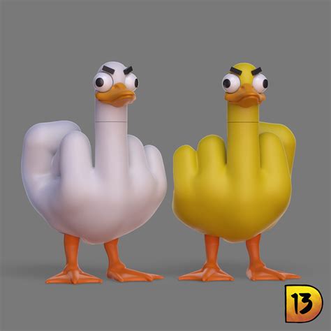 3D file MiniPrint R002 - Duck You・3D printer model to download・Cults