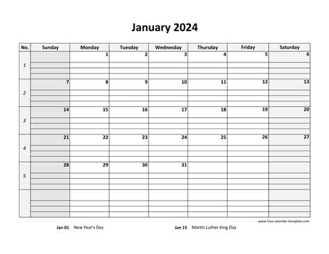 Printable Calendar 2024 Monthly Landscape - Merci Stafani