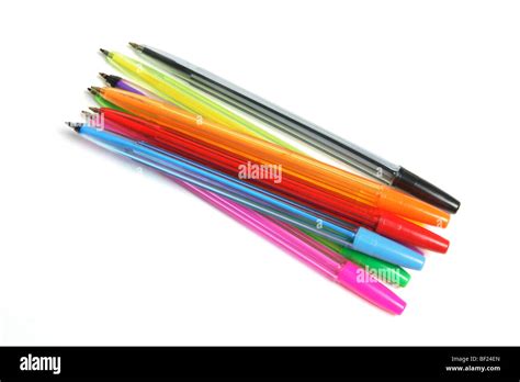 Coloured ballpoint pens hi-res stock photography and images - Alamy