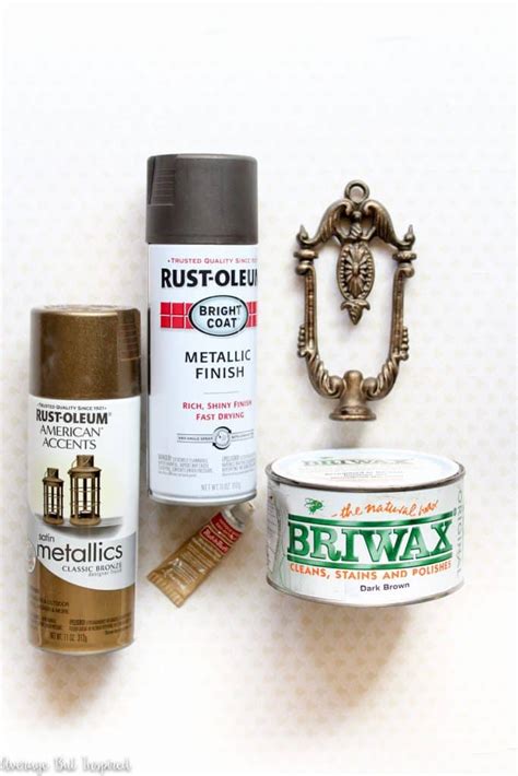 How to Create a Faux Antique Brass Finish With Paint