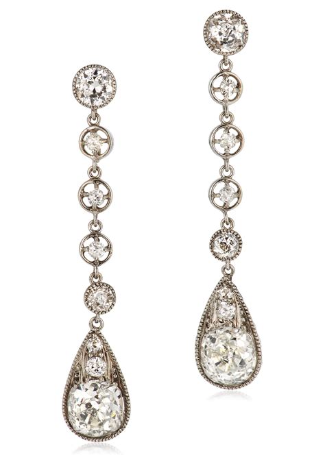 ART DECO DIAMOND PENDANT EARRINGS, | Christie’s