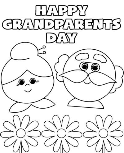 Happy grandparents day printable greeting card