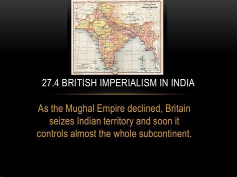 27.4 british imperialism in india