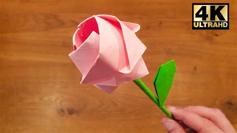 How To Make a Paper Rose - Origami - YouTube