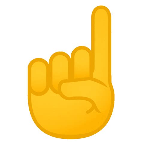 ☝️ Nach Oben Weisender Zeigefinger Von Vorne auf Noto Color Emoji, Animated 15.0