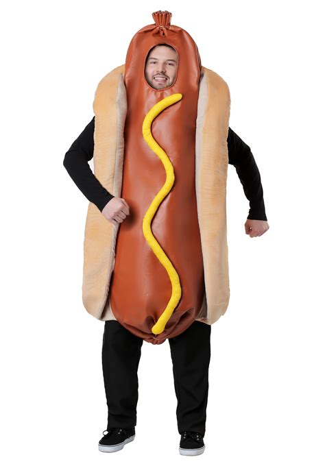 Hot Dog Adult Costume | Fast Food Halloween Costumes