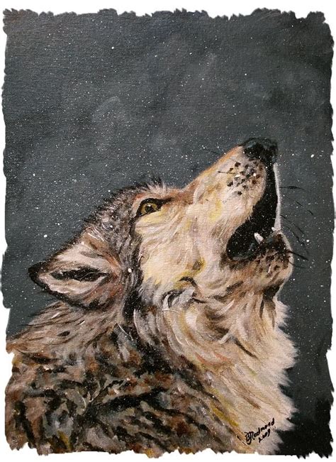 The Best 29 Canvas Wolf Acrylic Painting - tottercloudesz