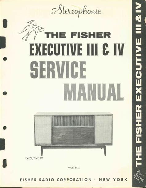 Free Audio Service Manuals - Free download Fisher EXECUTIVE 3 Service Manual