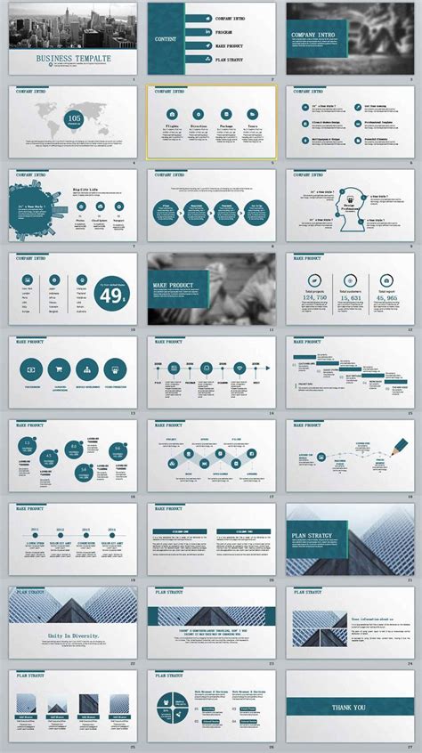 27 Business Report Professional PowerPoint Templates