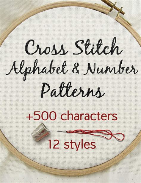 Buy Cross Stitch Alphabet & Number Patterns: Counted Cross Stitch Alphabet Letters and Numbers ...