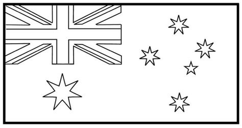 Australia Flag Coloring Pages for Preschool Students - Coloring Pages