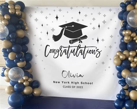 Silver Star Graduation Backdrop – Perfnique