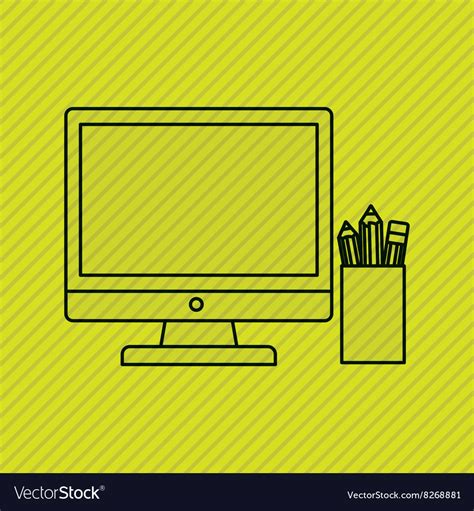 Office icon design Royalty Free Vector Image - VectorStock