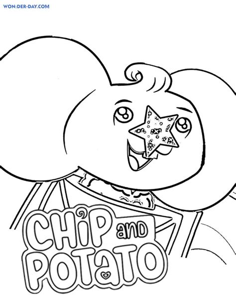 Chip and Potato Coloring Pages - Printbale coloring pages