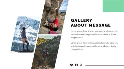 Climber - Adventure and Hiking Mountain Powerpoint Template, Presentation Templates