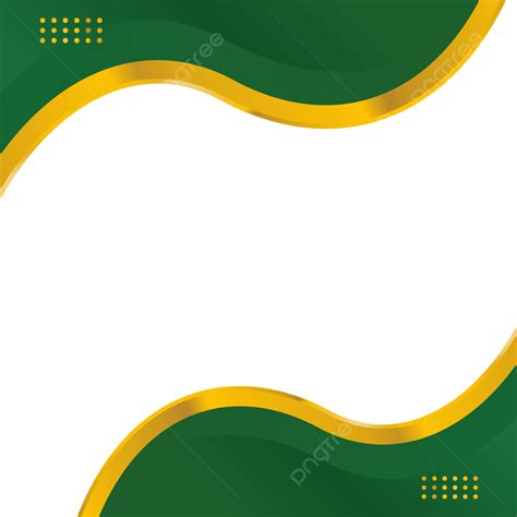 Green Gold Gradient Business Border, Green, Gold, Borders PNG and Vector with Transparent ...