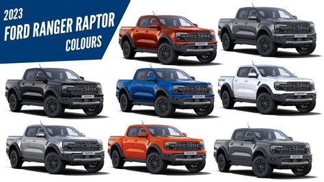 All-New 2023 Ford Ranger Raptor - All Color Options - Images in 2023 | Ford ranger raptor, Ford ...