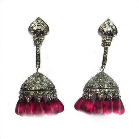 Victorian Diamond Earrings - Victorian Diamond Earrings Exporter, Manufacturer & Supplier ...