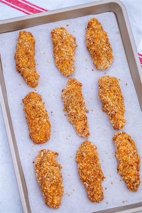 Easy Baked Crispy Oven Baked Chicken Tenders - S&SM